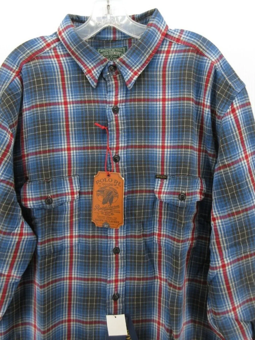 Polo Country Ralph Lauren Shirt 2XB Big Flannel Plaid Heritage Outdoor*